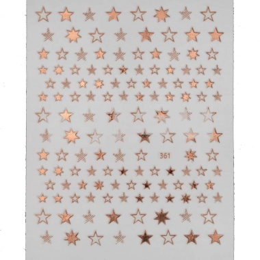 Металлизированная наклейка D361-pink gold(N24)