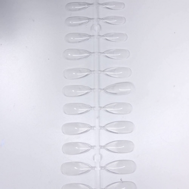 Типсы гелевые прозрачные для наращивания (миндаль) 240шт